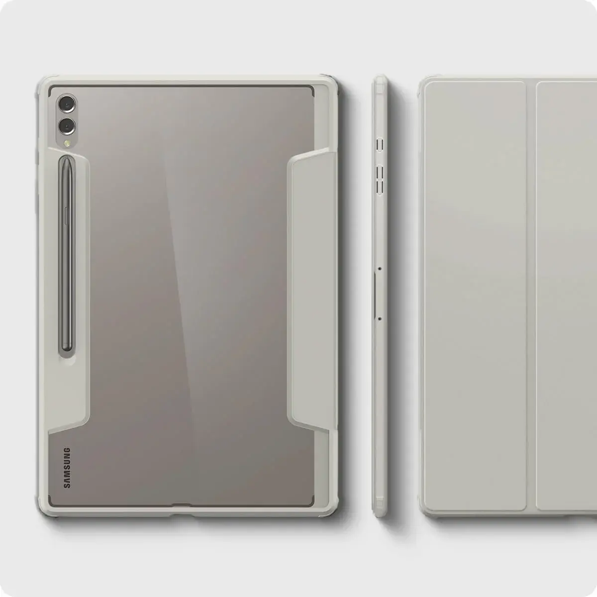 Spigen Ultra Hybrid Pro Samsung Galaxy Tab S10 / S9 / S8 Ultra Hoes Grijs afbeelding 6