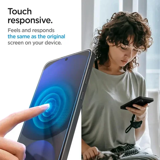 Spigen AlignMaster Samsung A56 / S24 FE Screen Protector Tempered Glass (2-Pack) afbeelding 3