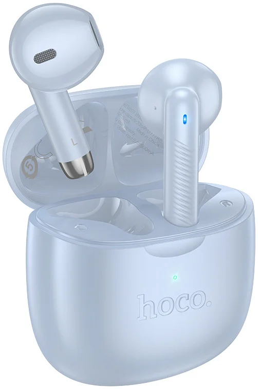 Hoco EW201 Draadloze Bluetooth Half In-Ear Oordoppen Blauw afbeelding 1