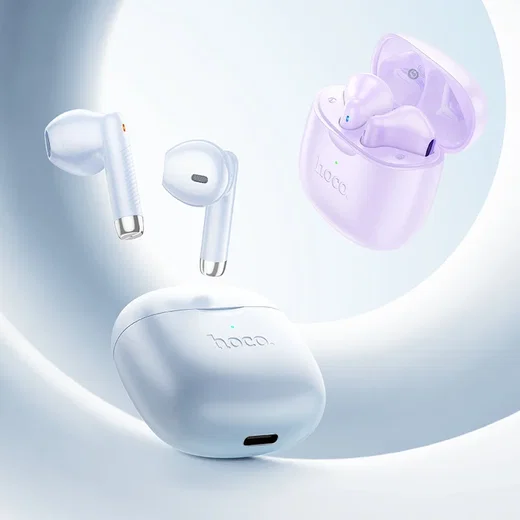 Hoco EW201 Draadloze Bluetooth Half In-Ear Oordoppen Blauw afbeelding 4