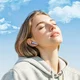 Hoco EW201 Draadloze Bluetooth Half In-Ear Oordoppen Paars afbeelding 4