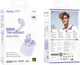 Hoco EW201 Draadloze Bluetooth Half In-Ear Oordoppen Paars afbeelding 8