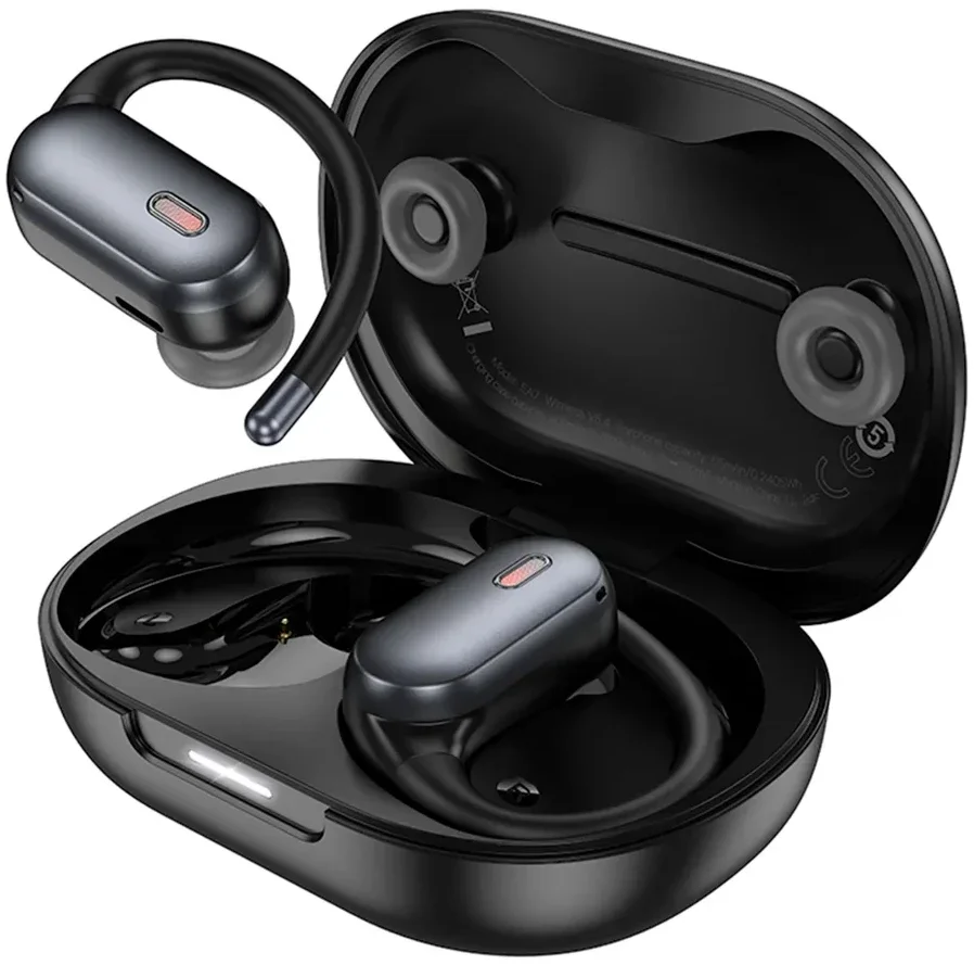 Hoco EA7 TWS Headset ANC/ENC Noise Cancelling Open-Ear Draadloze Oordopjes Zwart afbeelding 1