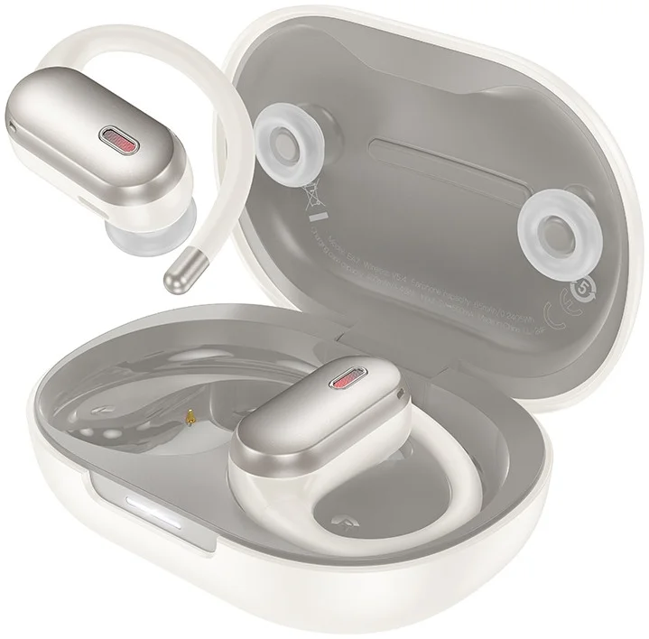 Hoco EA7 TWS Headset ANC/ENC Noise Cancelling Open-Ear Draadloze Oordopjes Beige afbeelding 1