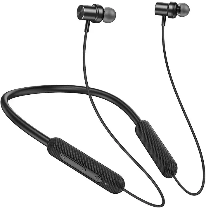 Hoco Bluetooth In-Ear Oordopjes met Nekband Zwart afbeelding 1