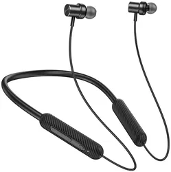 Hoco Bluetooth In-Ear Oordopjes met Nekband Zwart afbeelding