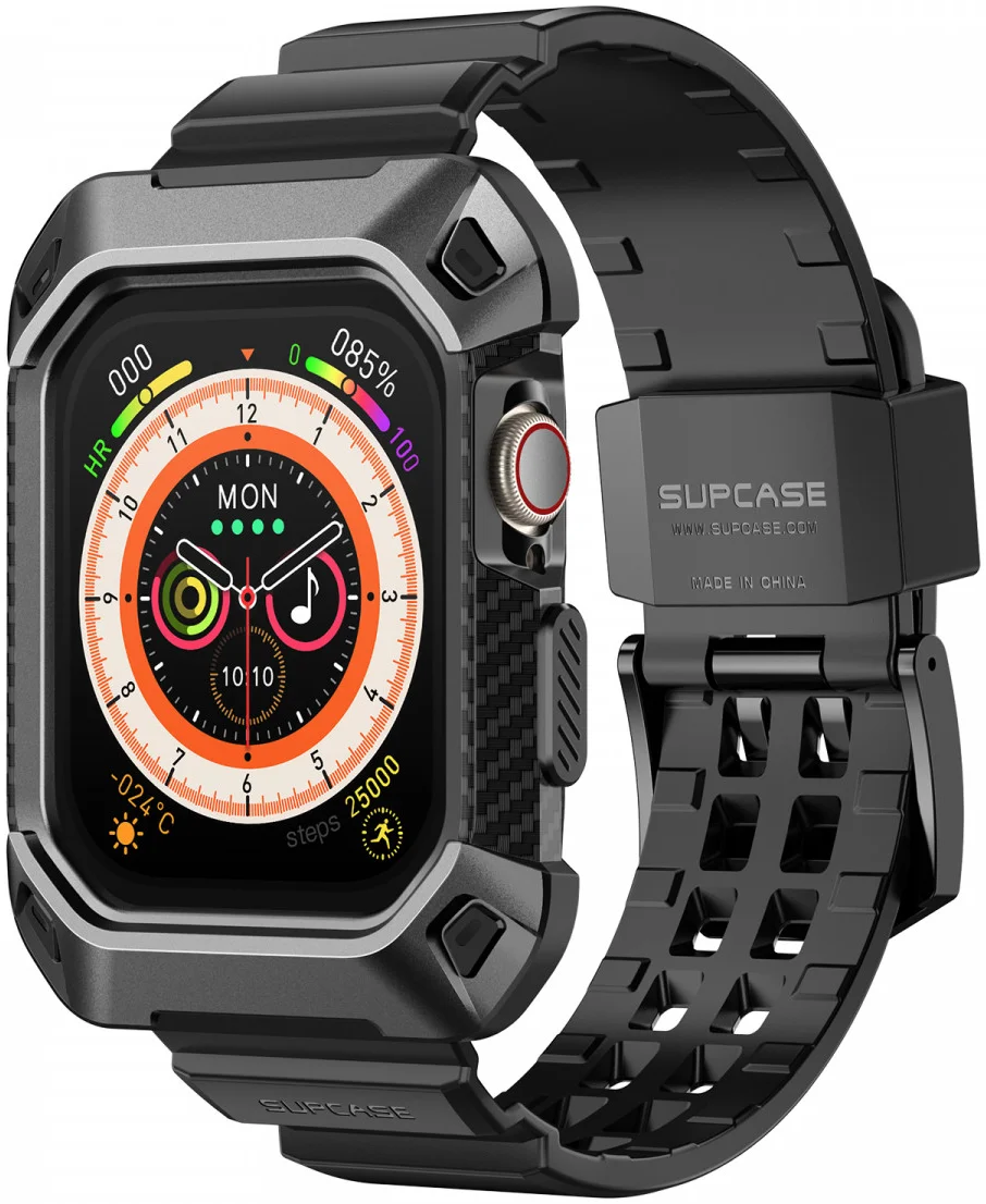 SUPCASE UB Pro - Apple Watch 11/10 42MM Hoesje - met Bandje - Zwart afbeelding 1