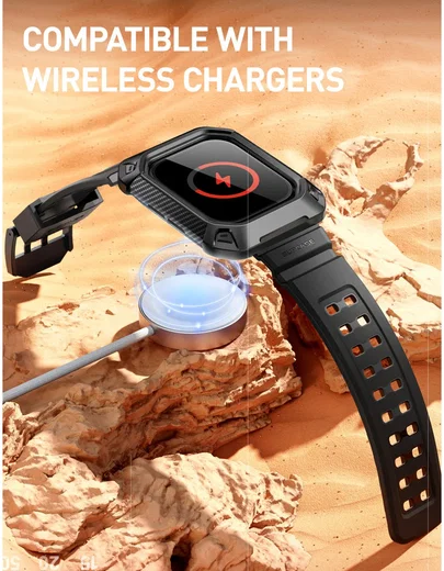 SUPCASE UB Pro - Apple Watch 11/10 42MM Hoesje - met Bandje - Zwart afbeelding 8