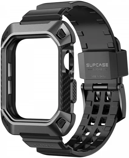 SUPCASE UB Pro - Apple Watch 11/10 46MM Hoesje - met Bandje - Zwart afbeelding 2