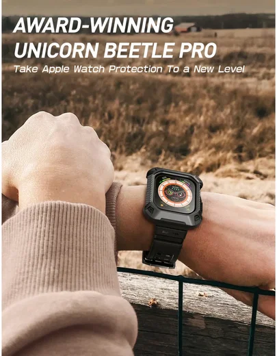 SUPCASE UB Pro - Apple Watch 11/10 46MM Hoesje - met Bandje - Zwart afbeelding 3