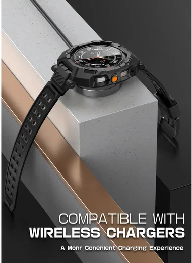 SUPCASE - Samsung Galaxy Watch Ultra Hoesje - met Bandje + Tempered Glass 2-Pack afbeelding 7