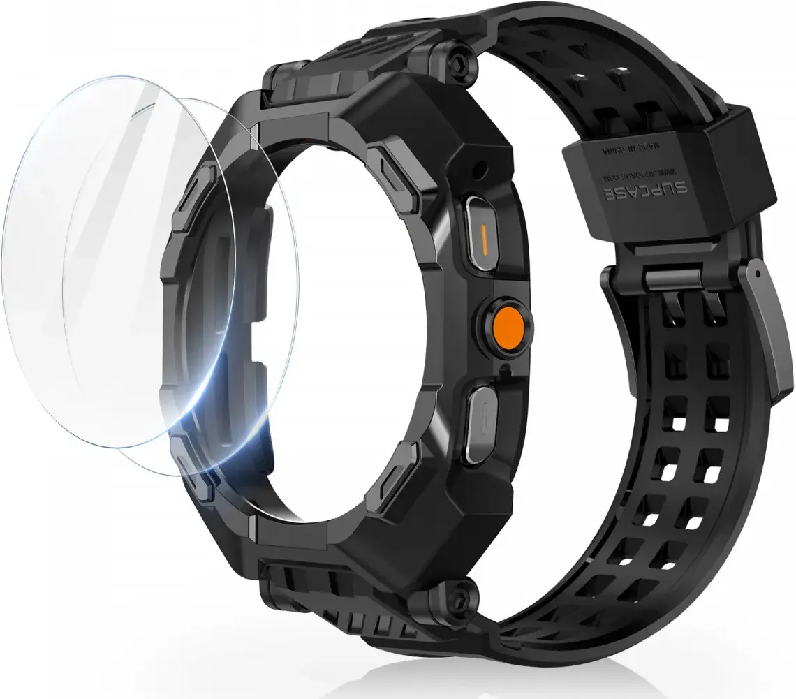 SUPCASE - Samsung Galaxy Watch Ultra Hoesje - met Bandje + Tempered Glass 2-Pack afbeelding 2