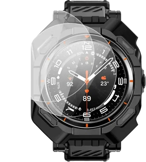 SUPCASE - Samsung Galaxy Watch Ultra Hoesje - met Bandje + Tempered Glass 2-Pack afbeelding 9