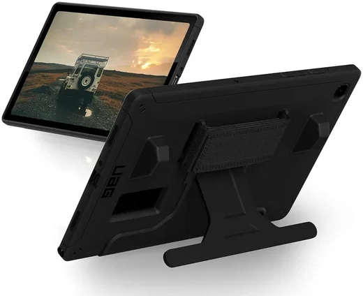 UAG Scout Samsung Galaxy Tab A7 10.4 (2022/2020) Hoes Kickstand & Handriem Zwart afbeelding 1