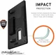 UAG Scout Samsung Galaxy Tab A7 10.4 (2022/2020) Hoes Kickstand & Handriem Zwart afbeelding 3