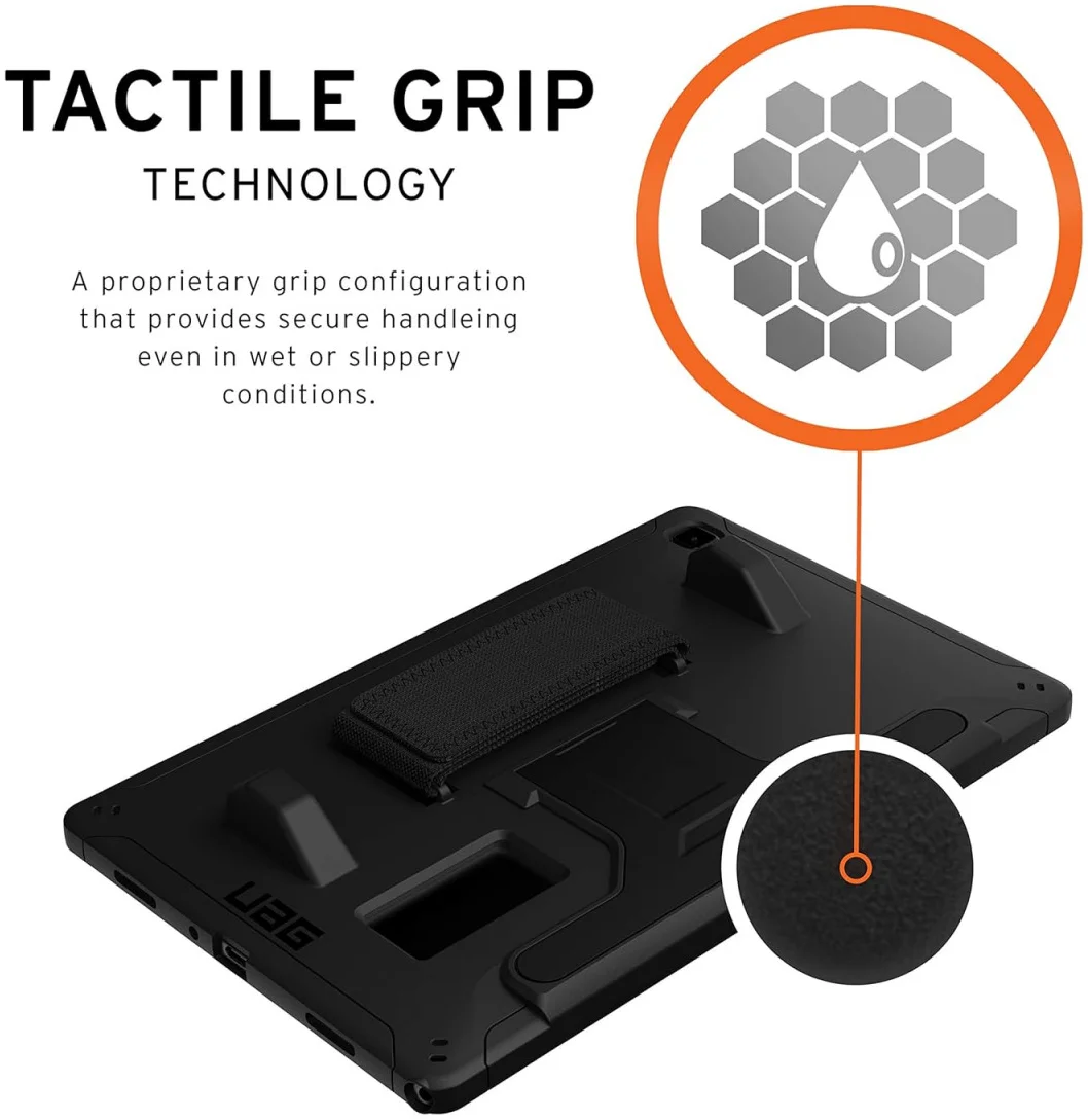UAG Scout Samsung Galaxy Tab A7 10.4 (2022/2020) Hoes Kickstand & Handriem Zwart afbeelding 4
