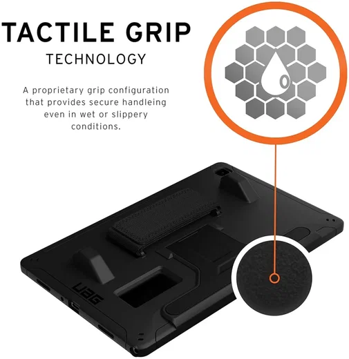 UAG Scout Samsung Galaxy Tab A7 10.4 (2022/2020) Hoes Kickstand & Handriem Zwart afbeelding 4