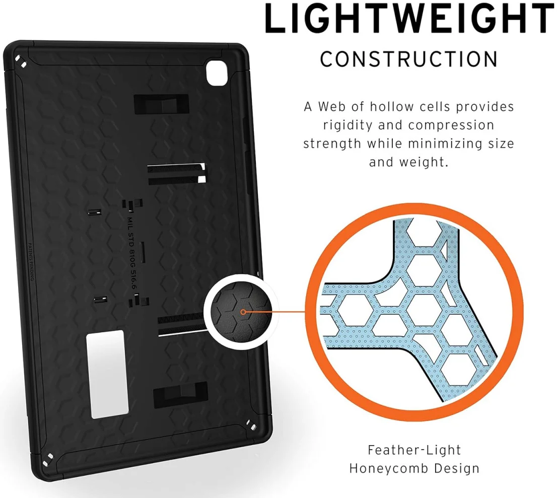 UAG Scout Samsung Galaxy Tab A7 10.4 (2022/2020) Hoes Kickstand & Handriem Zwart afbeelding 6