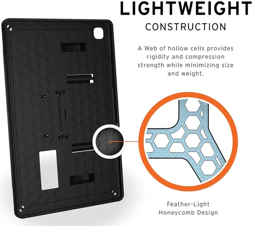 UAG Scout Samsung Galaxy Tab A7 10.4 (2022/2020) Hoes Kickstand & Handriem Zwart afbeelding 6