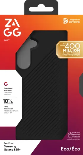 ZAGG Luxe Samsung Galaxy S25 Plus Hoesje 3M Valbescherming Zwart afbeelding 13