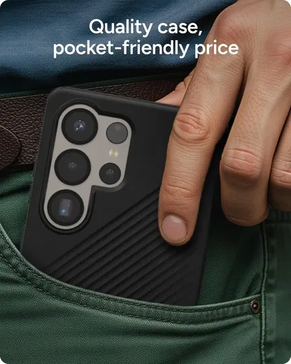 ZAGG Luxe Samsung Galaxy S25 Ultra Hoesje 3M Valbescherming Zwart afbeelding 8