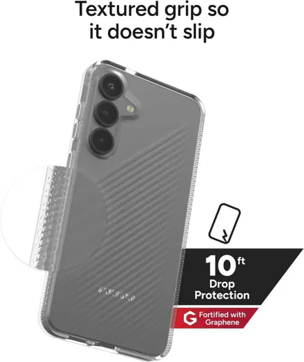 ZAGG Luxe Samsung Galaxy S25 Ultra Hoesje 3M Valbescherming Transparant afbeelding 4