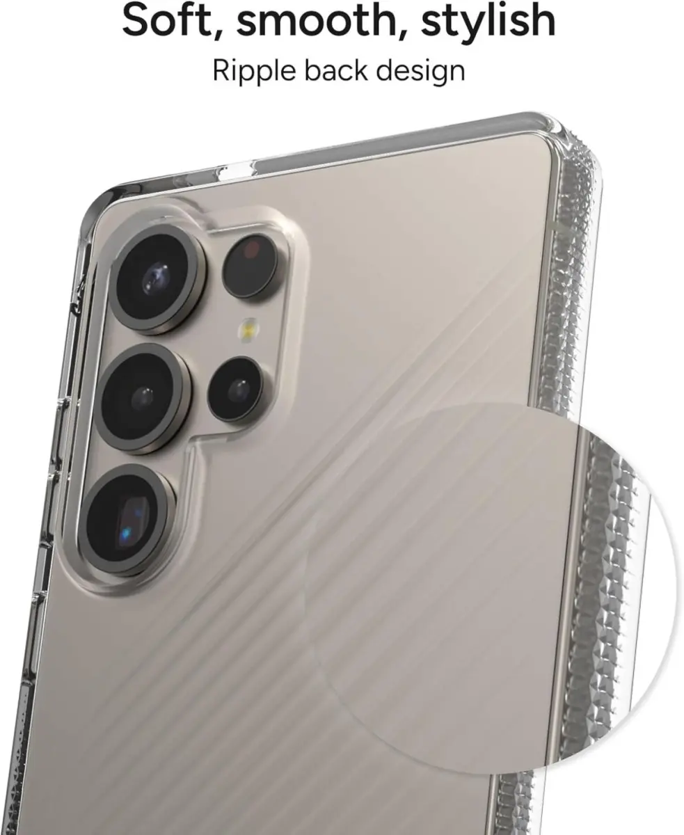 ZAGG Luxe Samsung Galaxy S25 Ultra Hoesje 3M Valbescherming Transparant afbeelding 8