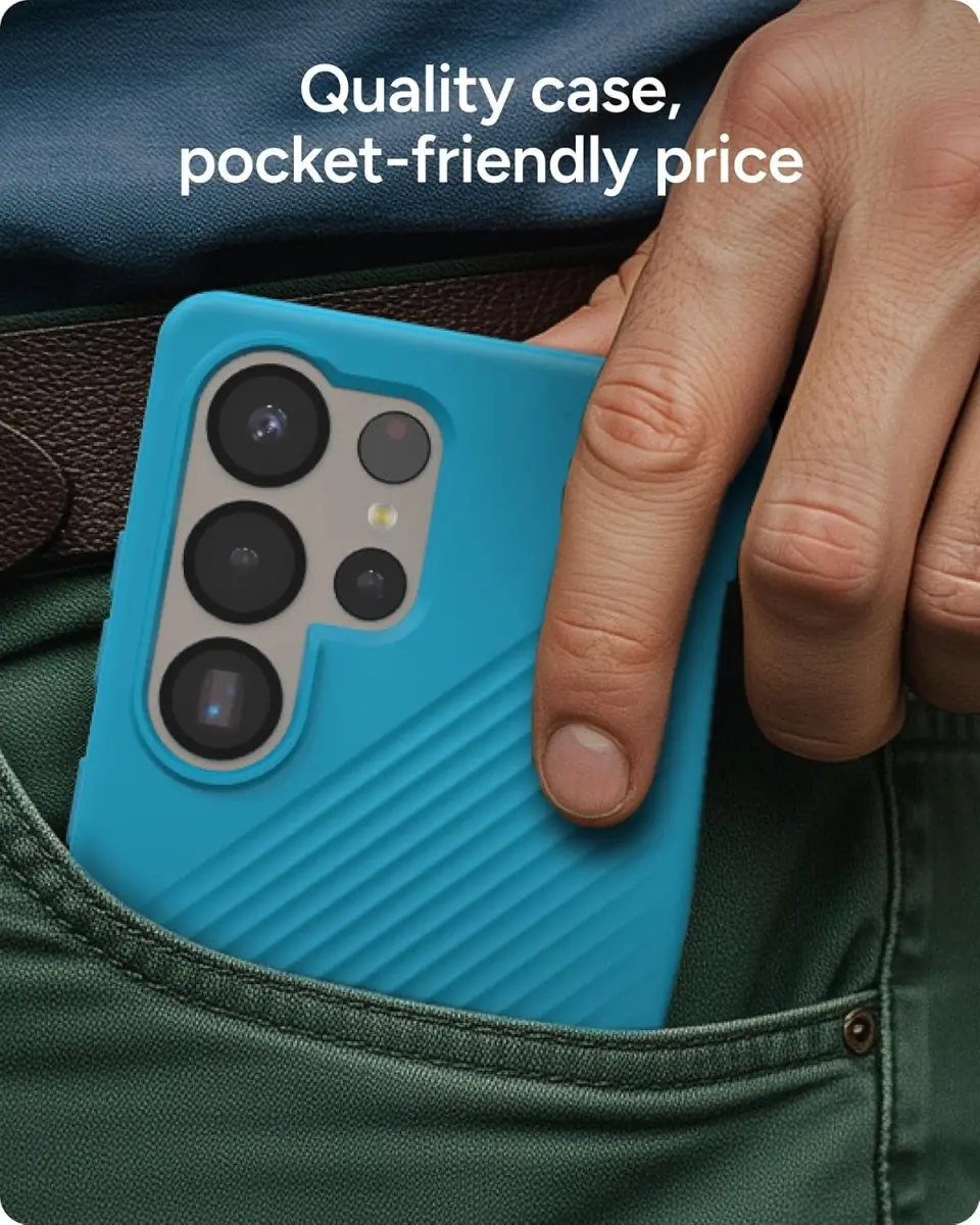 ZAGG Luxe Samsung Galaxy S25 Ultra Hoesje 3M Valbescherming Blauw afbeelding 3