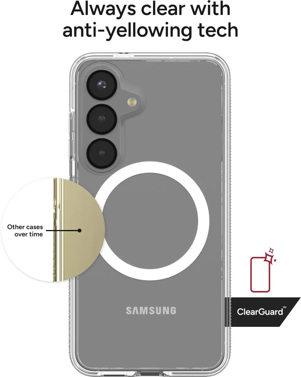 ZAGG Crystal Palace Snap Samsung Galaxy S25 Plus Hoesje Magsafe Transparant afbeelding 6