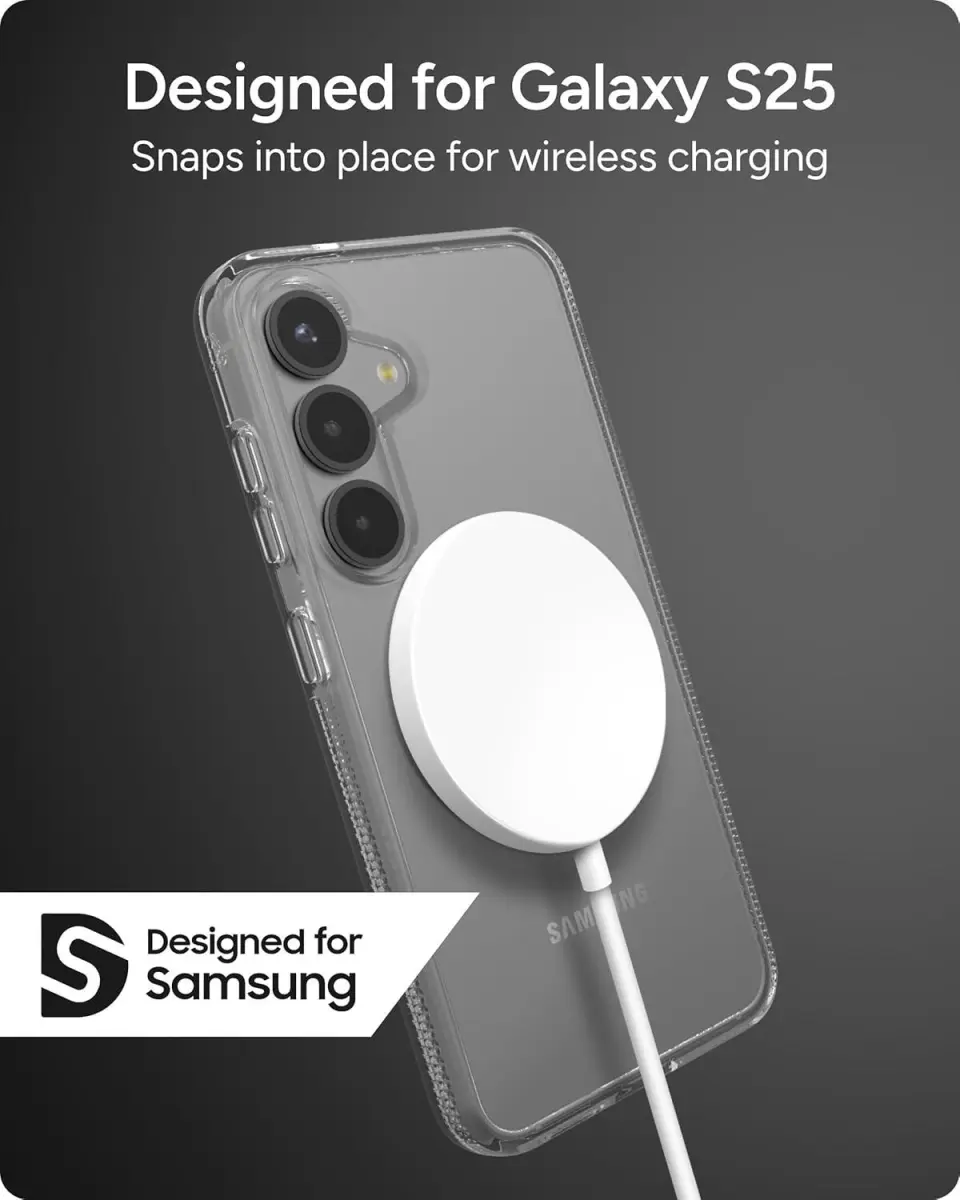 ZAGG Crystal Palace Snap Samsung Galaxy S25 Plus Hoesje Magsafe Transparant afbeelding 4