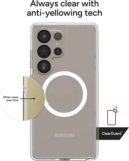 ZAGG Crystal Palace Snap Samsung Galaxy S25 Ultra Hoesje Magsafe Transparant afbeelding 6