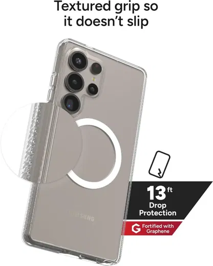 ZAGG Crystal Palace Snap Samsung Galaxy S25 Ultra Hoesje Magsafe Transparant afbeelding 3