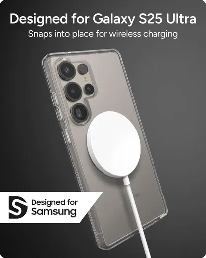 ZAGG Crystal Palace Snap Samsung Galaxy S25 Ultra Hoesje Magsafe Transparant afbeelding 4