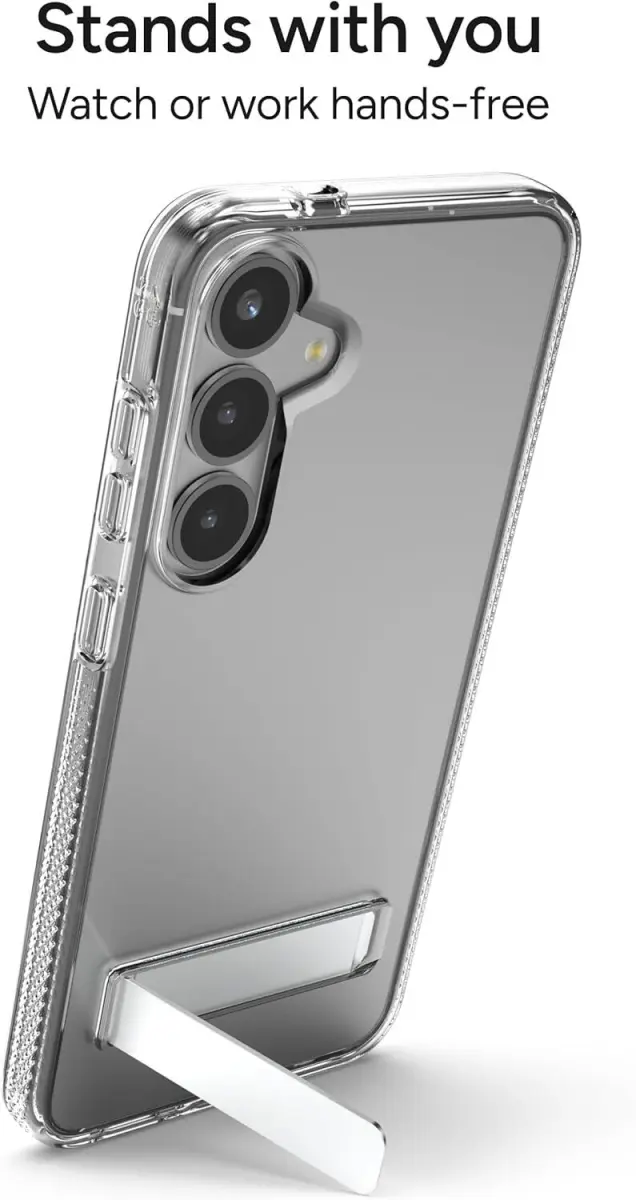 ZAGG Crystal Palace Kickstand Samsung Galaxy S25 Plus Hoesje Transparant afbeelding 5