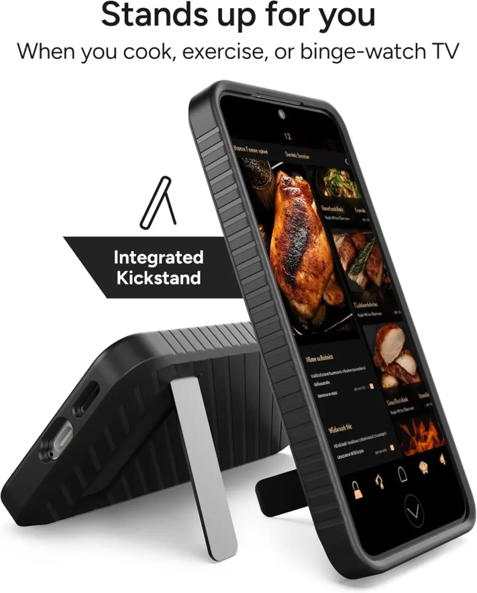 ZAGG Denali Kickstand Samsung Galaxy S25 Hoesje Back Cover Zwart afbeelding 3