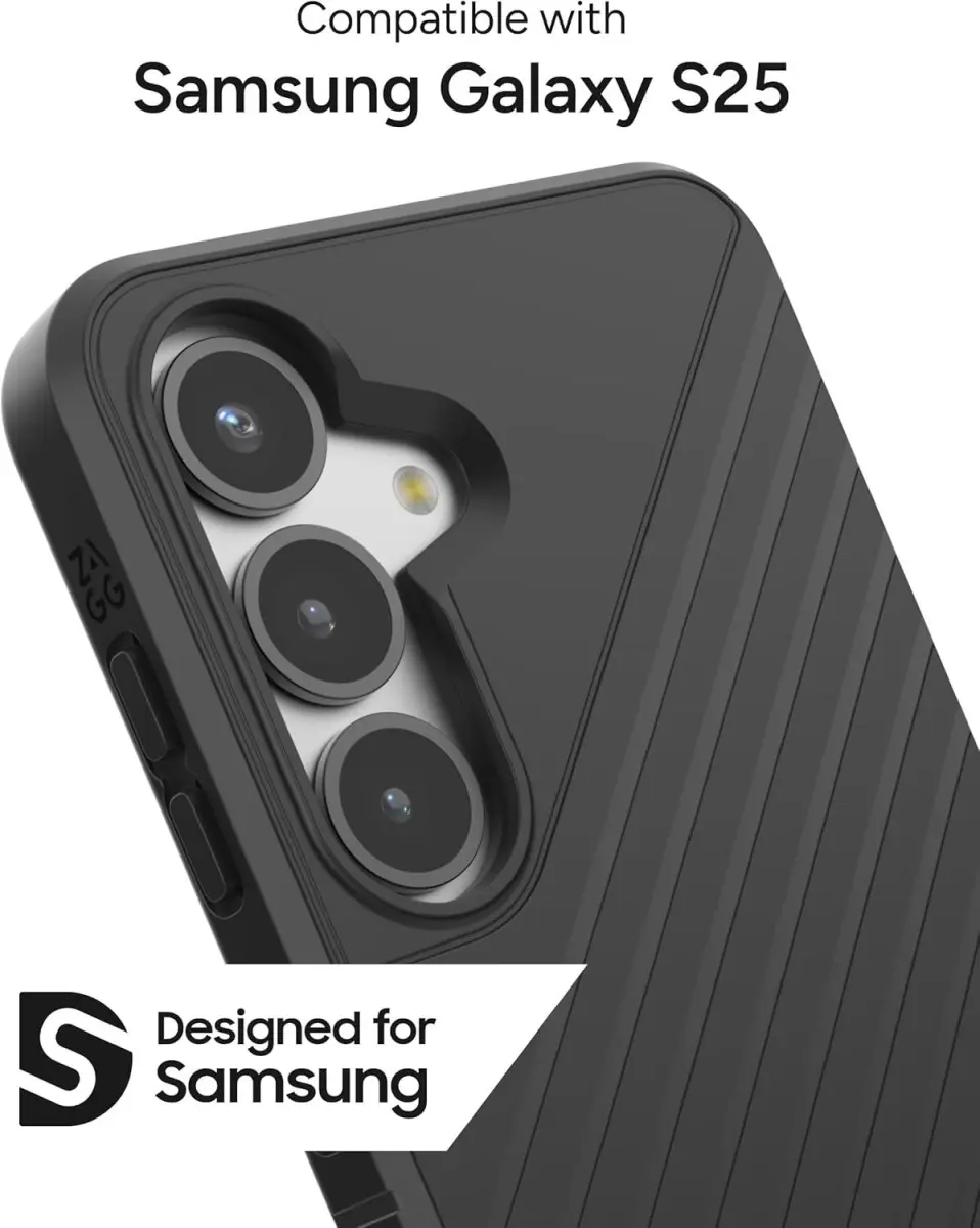 ZAGG Denali Kickstand Samsung Galaxy S25 Hoesje Back Cover Zwart afbeelding 5