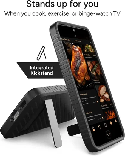 ZAGG Denali Kickstand Samsung Galaxy S25 Plus Hoesje Back Cover Zwart afbeelding 2