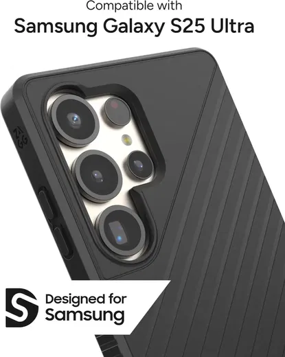 ZAGG Denali Kickstand Samsung Galaxy S25 Ultra Hoesje Back Cover Zwart afbeelding 5