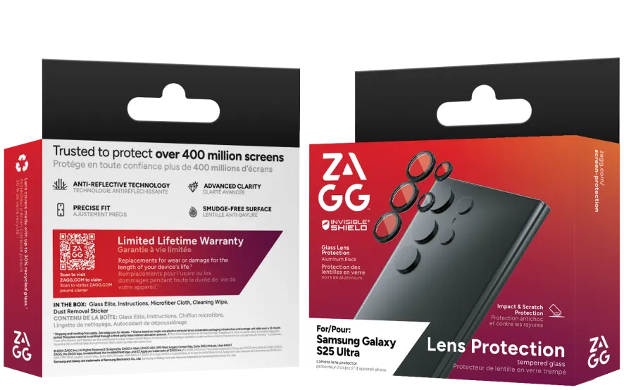 InvisibleShield Premium GL (CameraRings) Samsung Galaxy S25 Ultra afbeelding 6