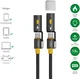 4smarts USB-C naar USB-C 240W 3-in-1 Kabel met Lamp en Aansteker 1.5M Zwart afbeelding 7