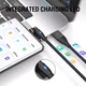 4smarts USB-C/USB-A naar USB-C 100W Magnetische Oplaad Kabel PD 1.8 Meter Zwart afbeelding 7