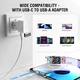 4smarts USB-C/USB-A naar USB-C 100W Magnetische Oplaad Kabel PD 1.8 Meter Wit afbeelding 6
