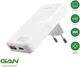 4Smarts FlatPlug 65W Power Delivery / Quick Charge USB-C / USB-A Adapter Wit afbeelding 5