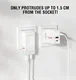 4Smarts FlatPlug 65W Power Delivery / Quick Charge USB-C / USB-A Adapter Wit afbeelding 8