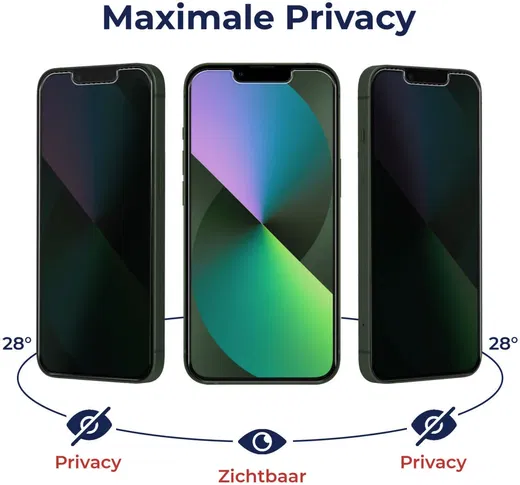 Rosso Google Pixel 6 9H Tempered Glass Screen Protector Privacy afbeelding 3