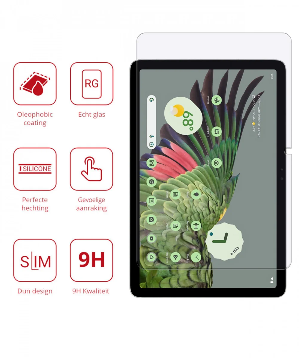 Rosso Google Pixel Tablet 9H Tempered Glass Screen Protector afbeelding 2