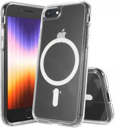 iPhone SE (2022 / 2020) / 8 / 7 Hoesje Hard Back Cover met MagSafe Transparant afbeelding