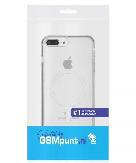 Apple iPhone 8 Plus / 7 Plus Hoesje Hard Back Cover met MagSafe Transparant afbeelding 9