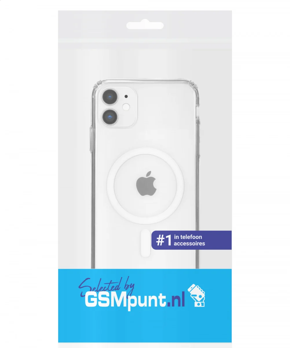 Apple iPhone 11 Hoesje Hard Back Cover met MagSafe Transparant afbeelding 8