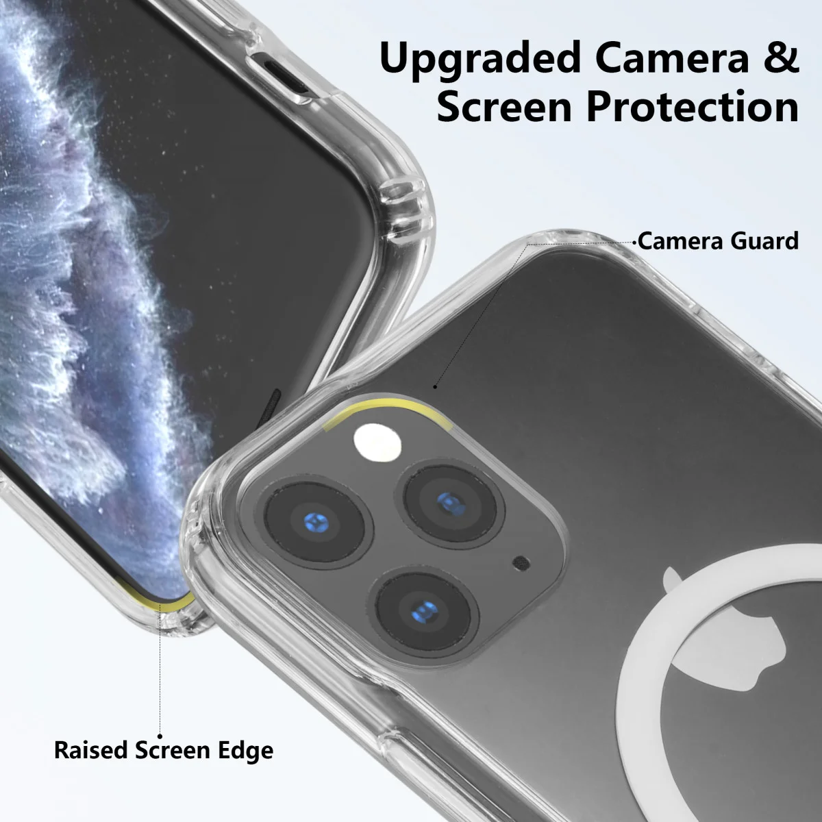 Apple iPhone 11 Pro Hoesje Hard Back Cover met MagSafe Transparant afbeelding 4